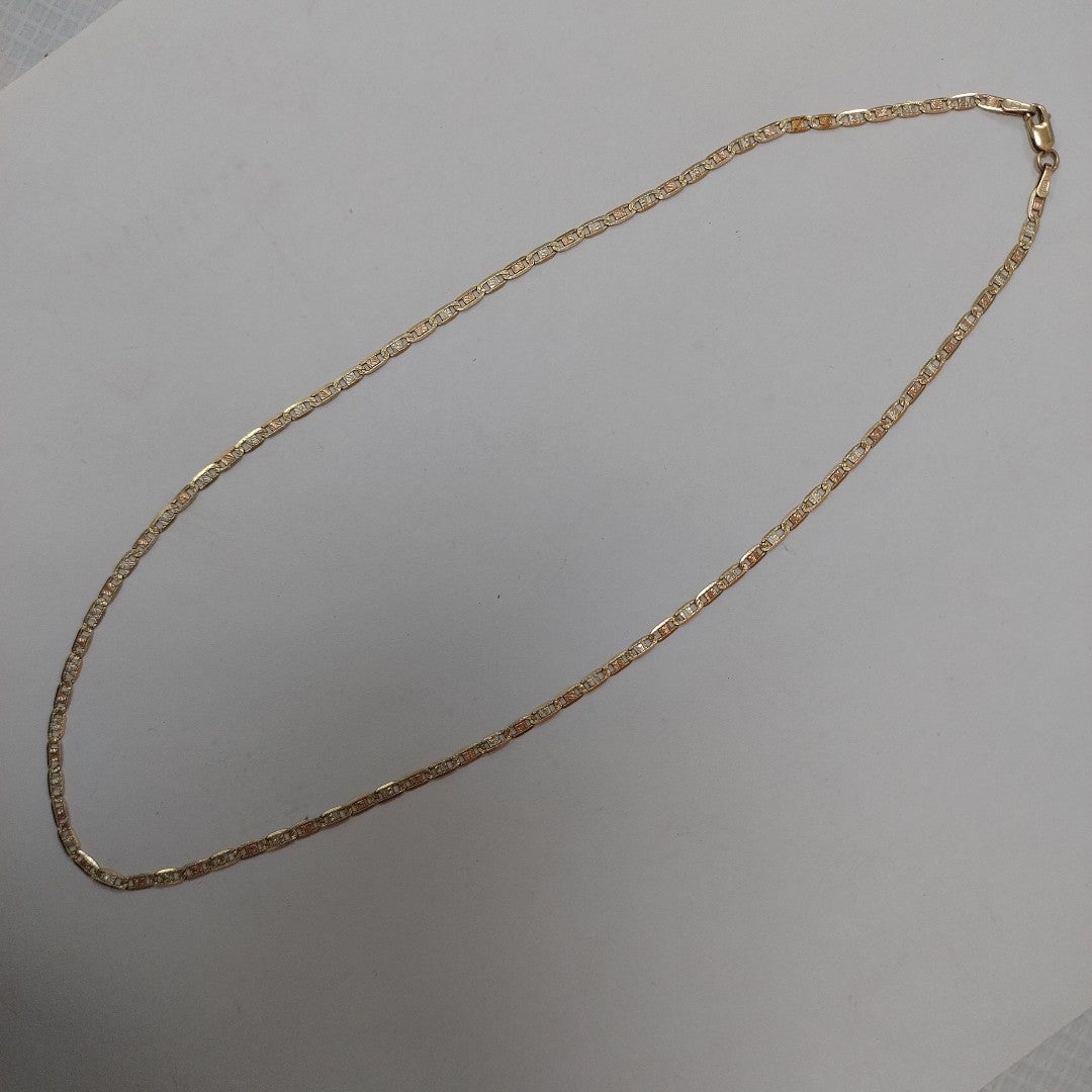 CADENA ORO COMBINADO 14 K 3,90 GRMS (SEMINUEVO)