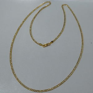 CADENAS BARBADA DIAMANTADA ORO 14K 55 CM 5.7 GR (NUEVO)
