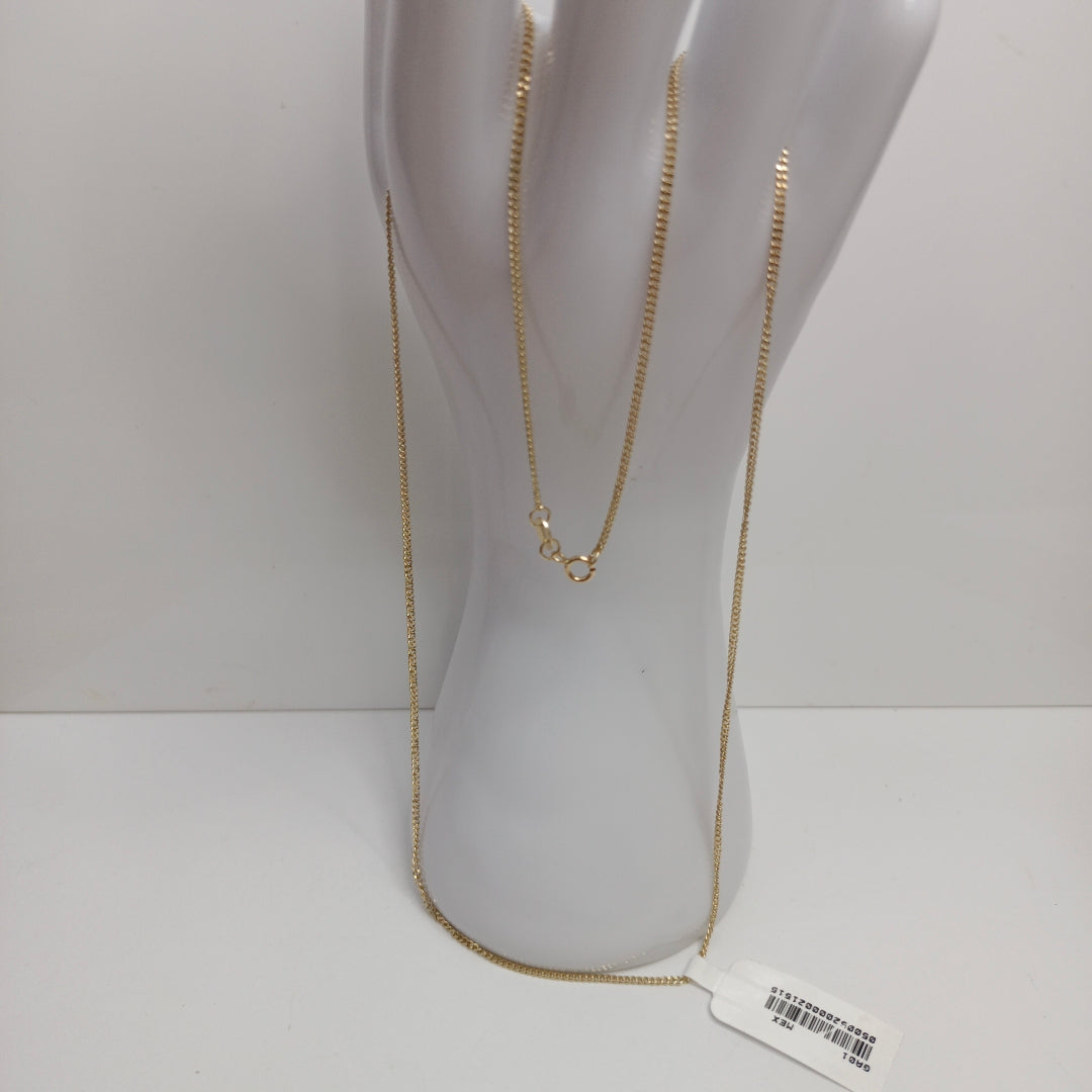 CADENAS TEJIDO BARBADA ORO 10K 55 CM 3 GR (NUEVO)