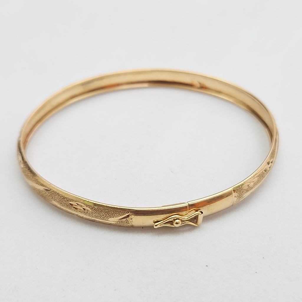 PULSERA RIGIDA ORO 14 K 5,10 GRMS (SEMINUEVO)