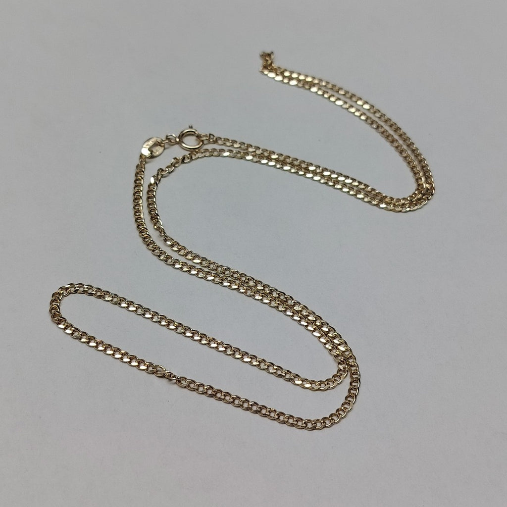 CADENAS TEJIDO BARBADA ORO 10K 50 CM 3.5 GR (NUEVO)