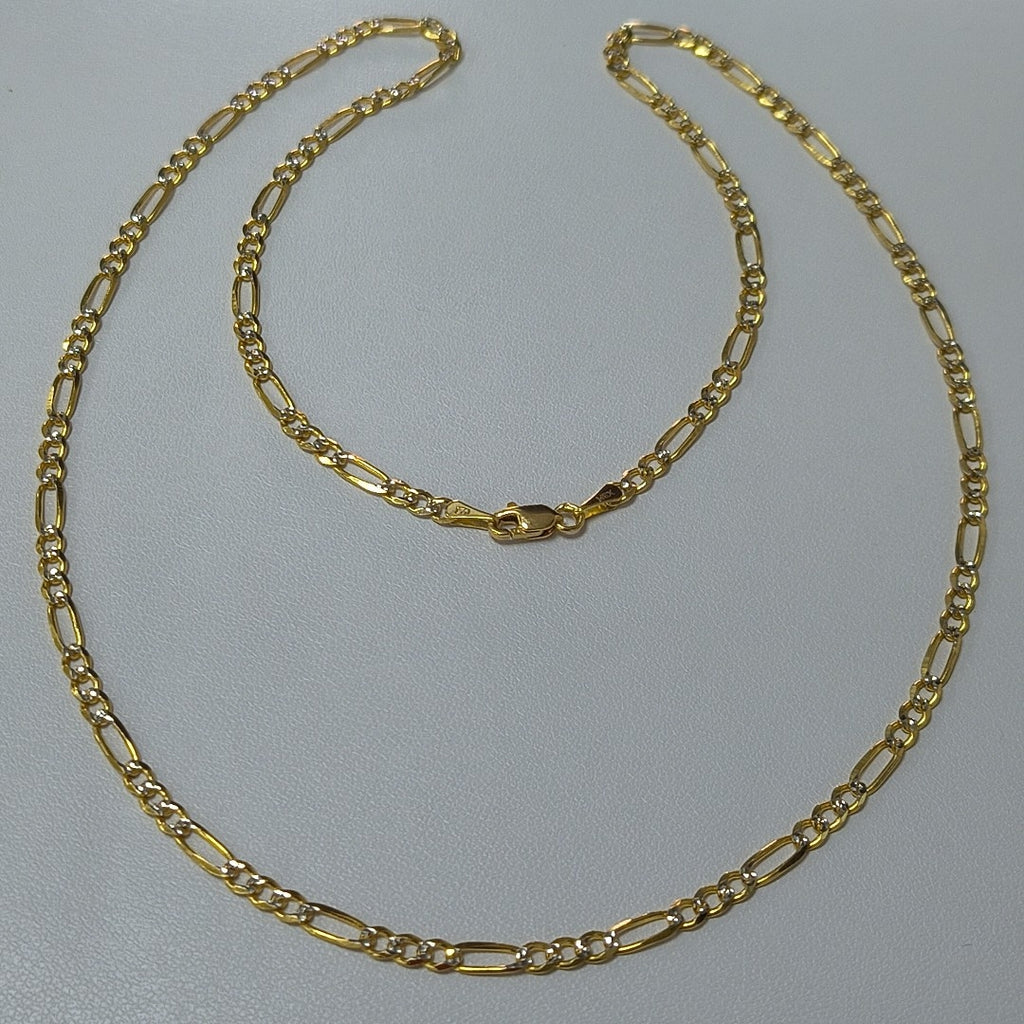 CADENAS 3X1 DIAMANTADA ORO 14K 55 CM 8.4 GR (NUEVO)