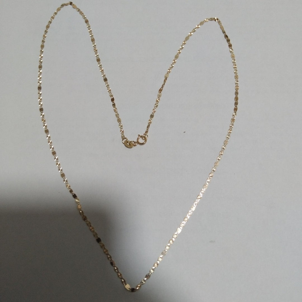 CADENAS TEJIDO GUCHI ORO 10K 55 CM 1.8 GR (NUEVO)