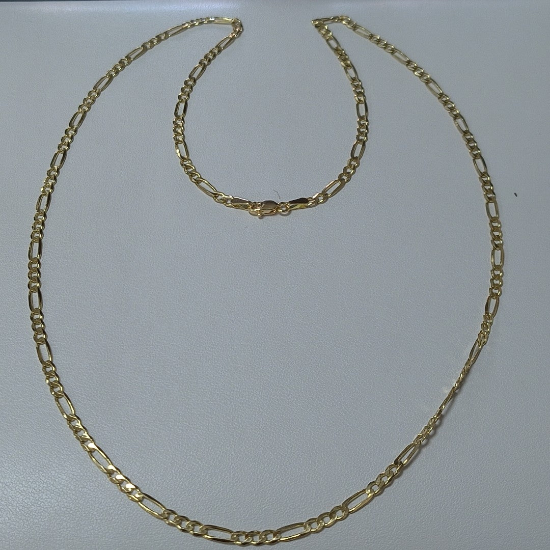 CADENAS 3X1 ORO 14K 60 CM 8 GR (NUEVO)