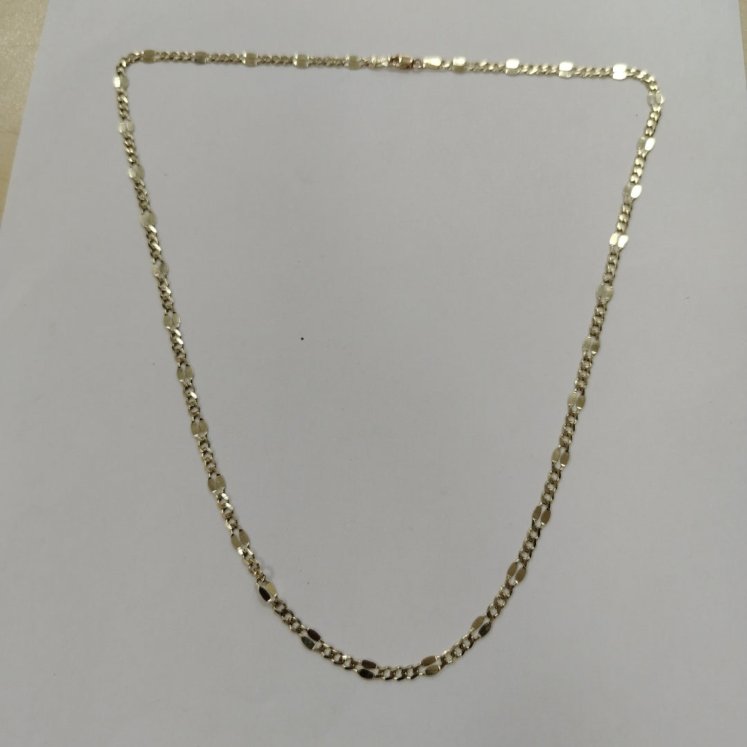 CADENAS TEJIDO ESPECIAL ORO 10K 55 CM 7.1 GR (NUEVO)