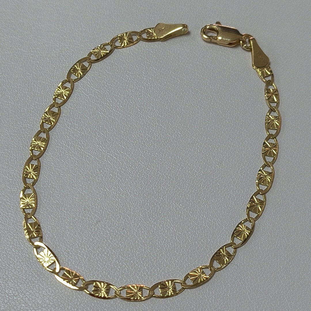 PULSERAS GUCHI ORO 14K 18 CM 2.8 GR (NUEVO)
