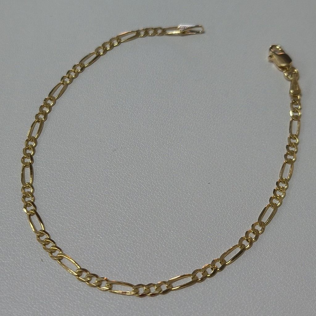 PULSERAS 3X1 ORO 14K 18 CM 1.8 GR (NUEVO)
