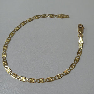 PULSERAS GUCHI ORO 14K 18 CM 2.8 GR (NUEVO)