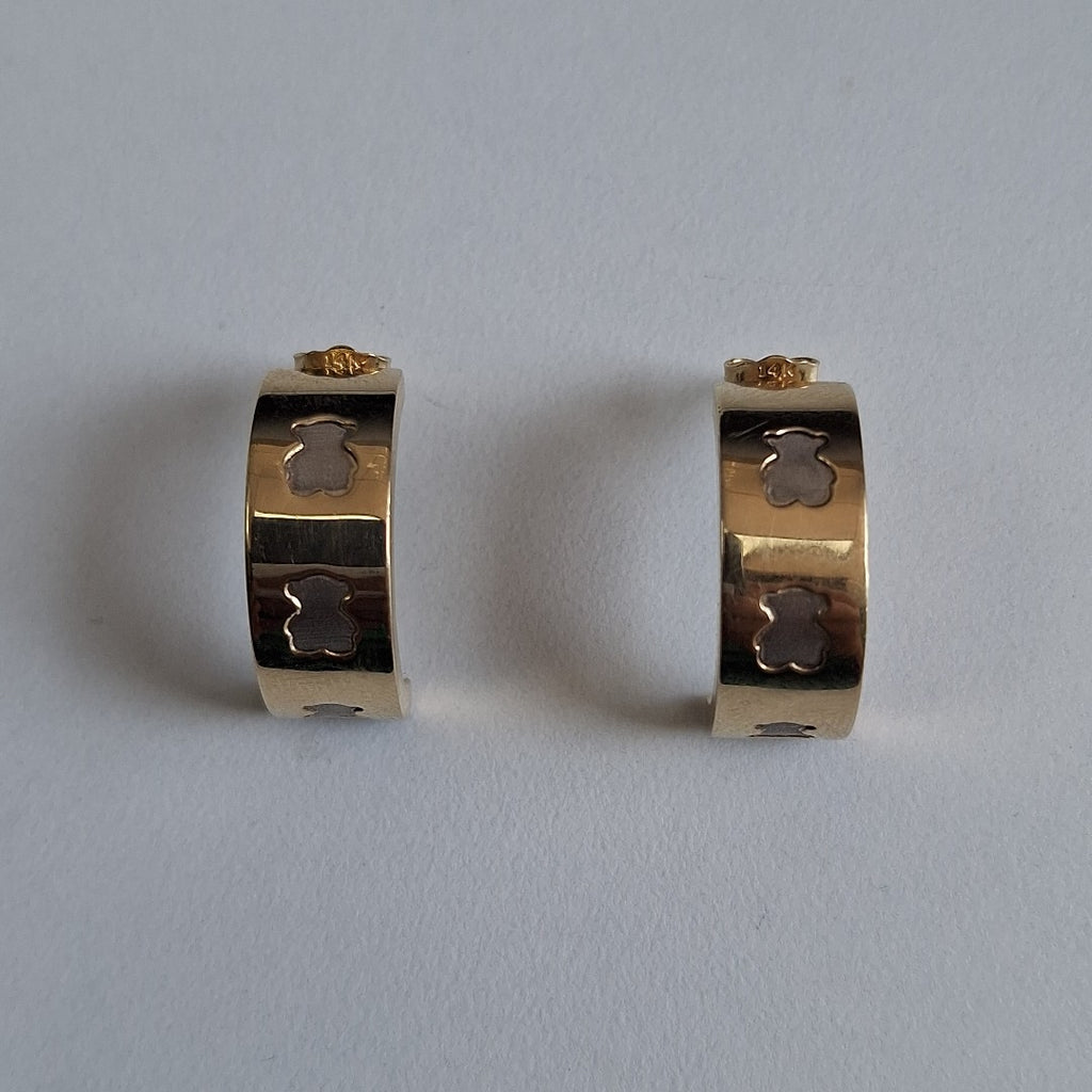ARRACADAS PAR ORO 14 K 4.6 GRMS (SEMINUEVO)
