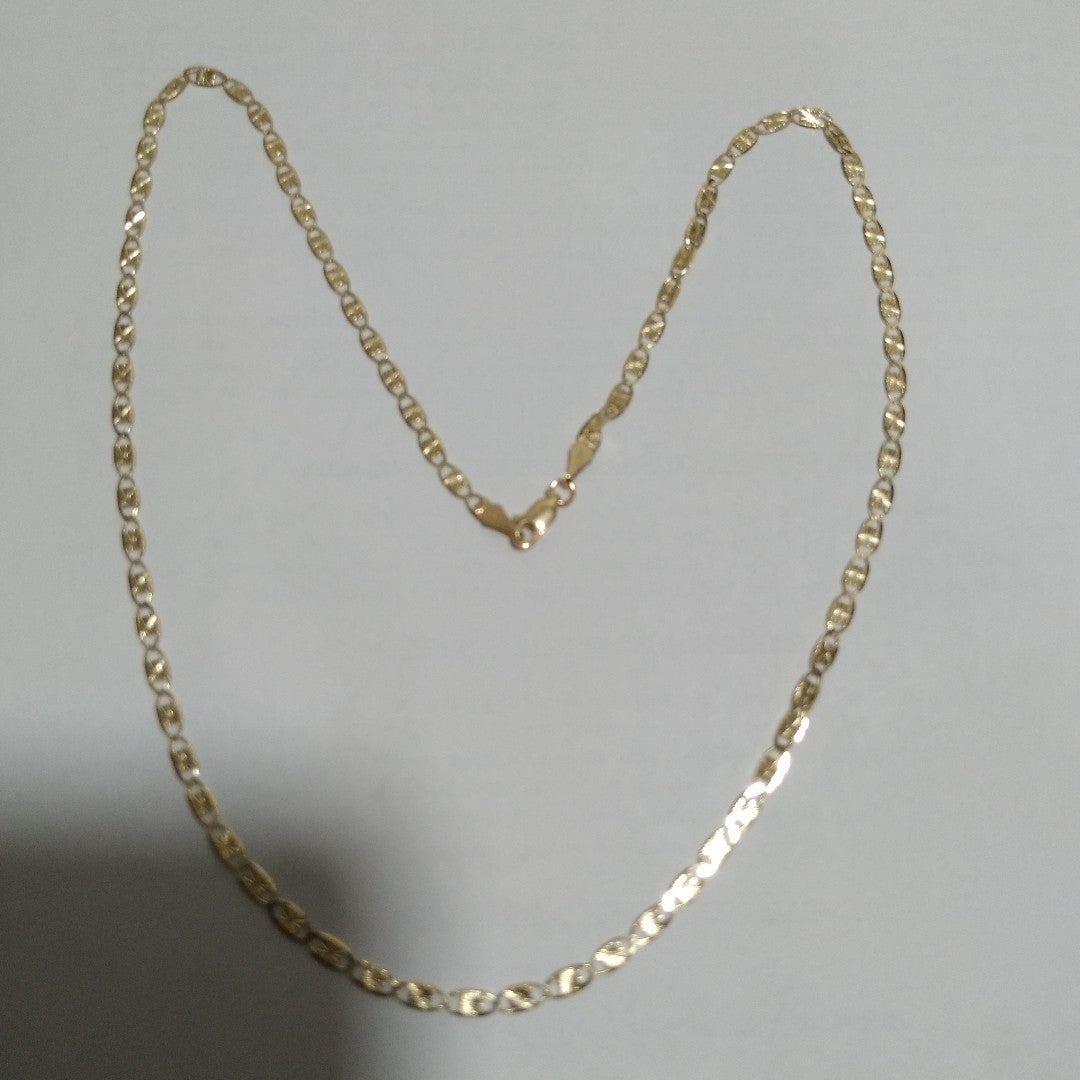 CADENAS TEJIDO GUCHI ORO 14K 55 CM 7 GR (NUEVO)