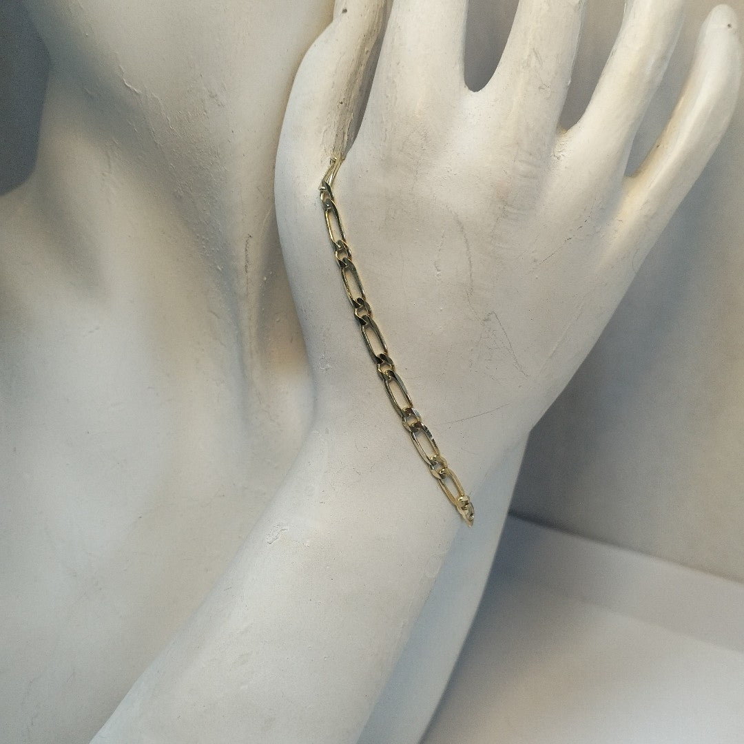 PULSERAS 1X1 ORO 14K 18 CM 2.7 GR (NUEVO)