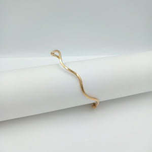 PULSERA RIGIDA ORO 14 K 3.4 GRMS (SEMINUEVO)