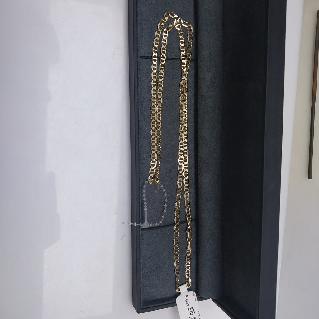 CADENAS TEJIDO MARINERA ORO 14K 60 CM 8.7 GR (NUEVO)
