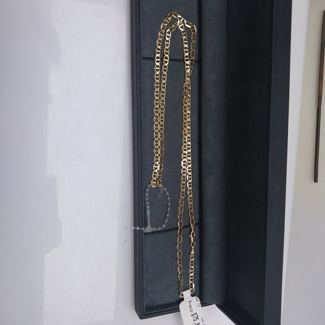 CADENAS TEJIDO MARINERA ORO 14K 60 CM 8.7 GR (NUEVO)