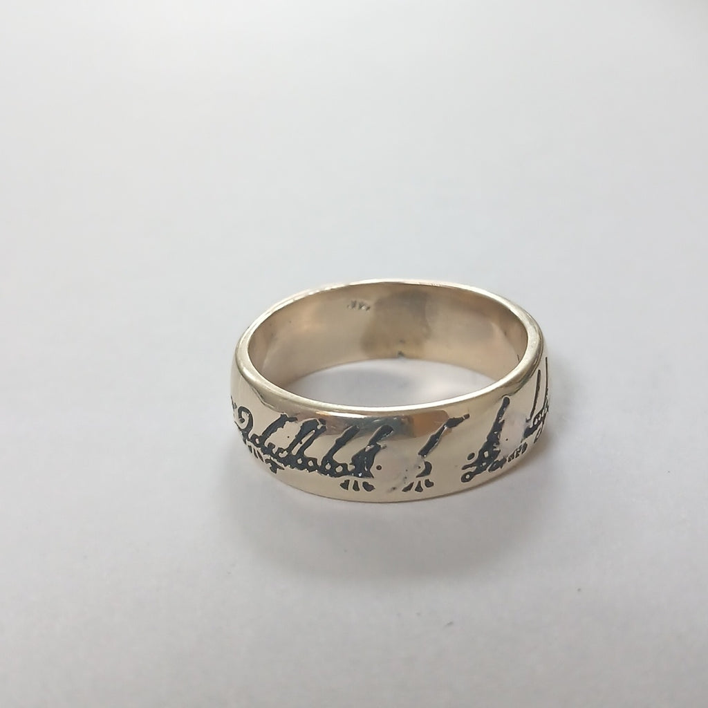 ANILLO ORO 14 K 10.6 GRMS (SEMINUEVO)