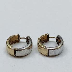 ARRACADAS PAR ORO COMBINADO 14 K 3,00 GRMS (SEMINUEVO)