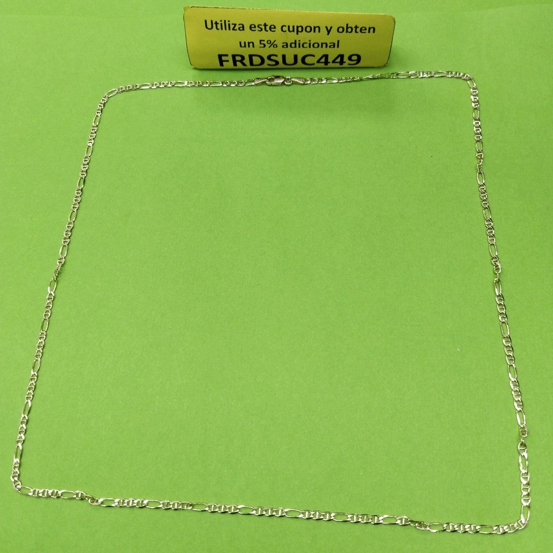 CADENAS TEJIDO FIGARO GUCHI ORO 10K 60 CM 5.3 GR (NUEVO)