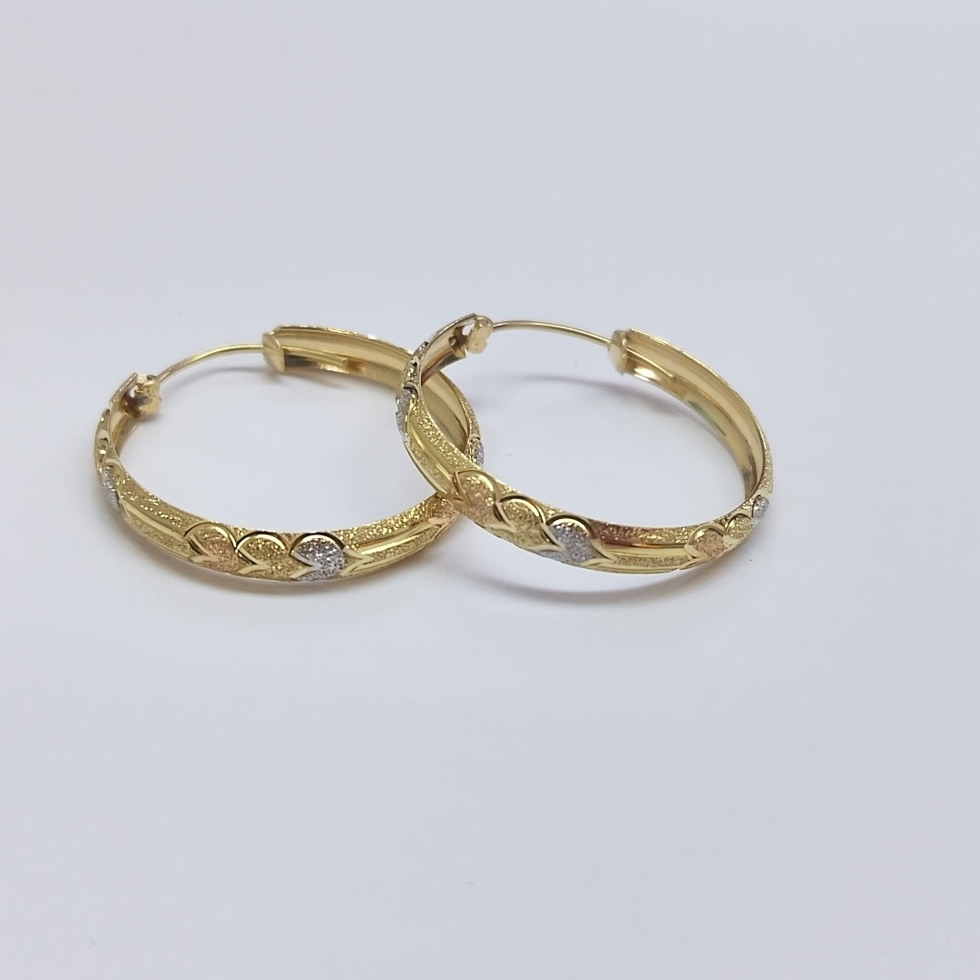 ARRACADAS PAR ORO 14 K 4,50 GRMS (SEMINUEVO)