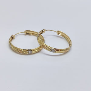 ARRACADAS PAR ORO 14 K 4,50 GRMS (SEMINUEVO)