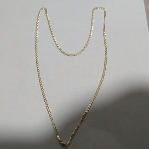 CADENAS TEJIDO BARBADA ORO 14K 60 CM 5.4 GR (NUEVO)