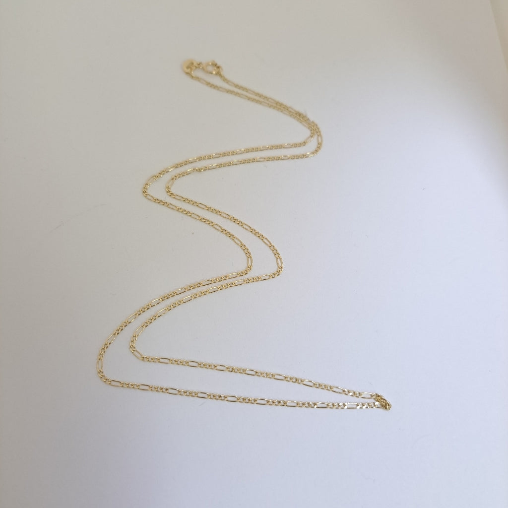CADENAS TEJIDO 3X1 ORO 14K 55 CM 2.4 GR (NUEVO)
