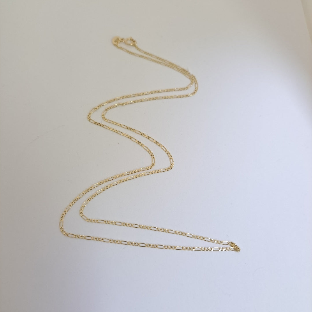 CADENAS TEJIDO 3X1 ORO 14K 55 CM 2.4 GR (NUEVO)