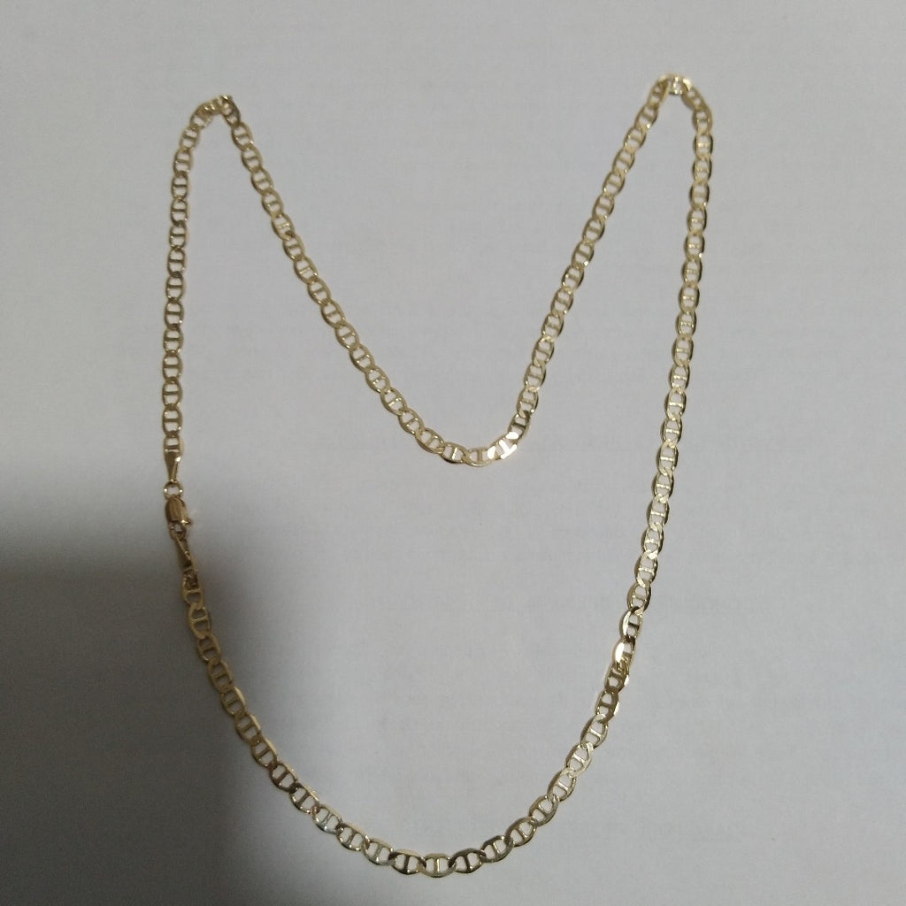 CADENAS TEJIDO MARINERA ORO 14K 50 CM 7.5 GR (NUEVO)