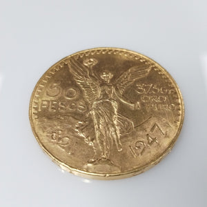 Moneda Centenario Cincuenta Pesos Oro Mexicano 21.6K