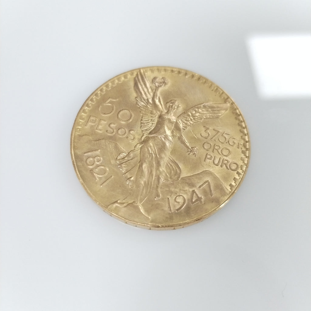 K1 41.6 GRMS 21 K IDENTIFICACIÓN MONEDA NOMINATIVA MONEDAS PESOS 50 PESO (SEMINUEVO)