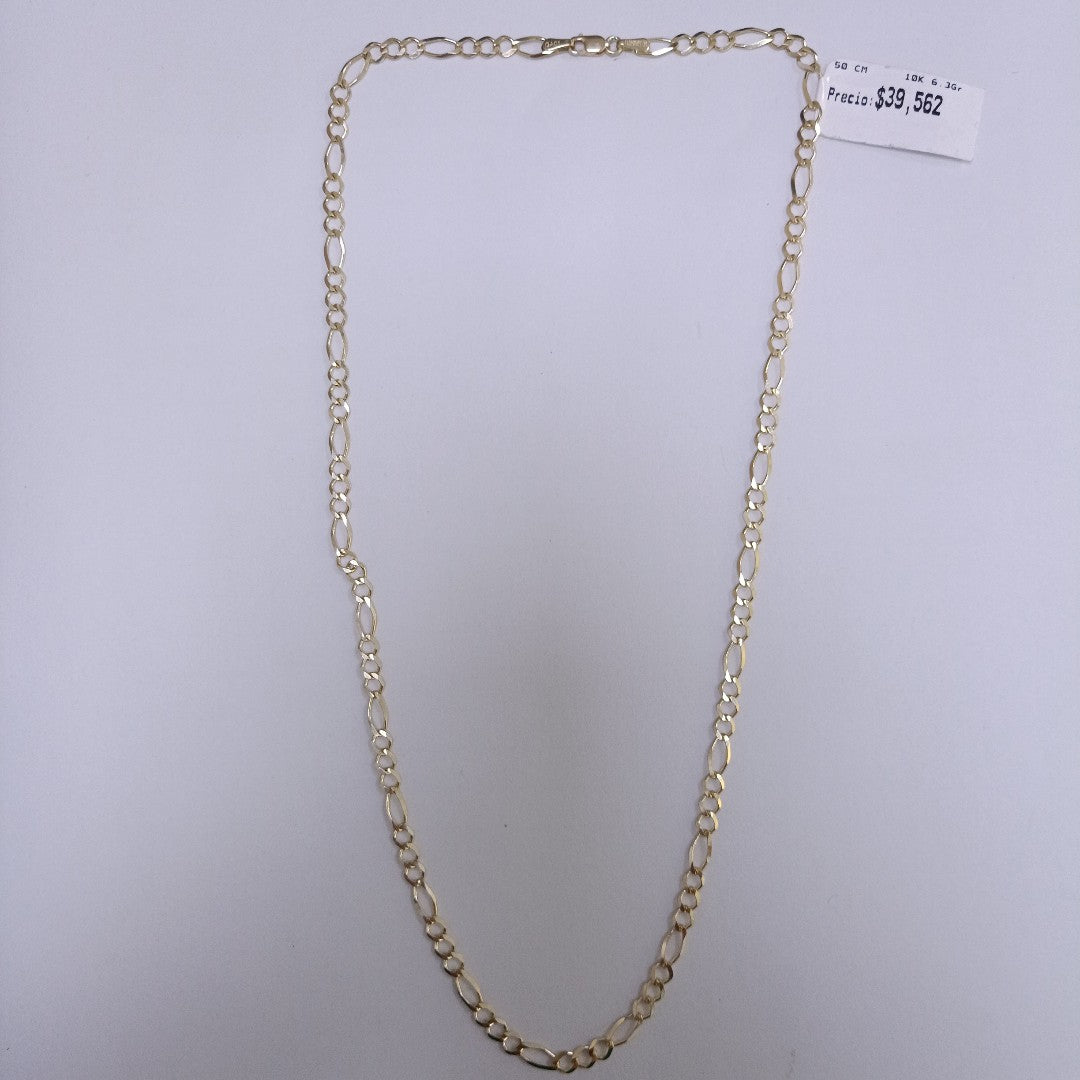 CADENAS TEJIDO 3X1 ORO 10K 50 CM 6.3 GR (NUEVO)
