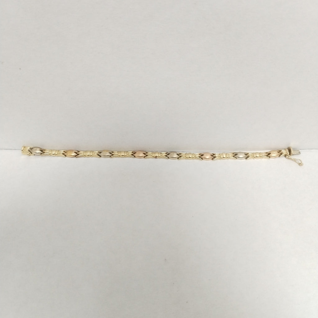 PULSERA ORO, ORO COMBINADO 14 K 5.7 GRMS (SEMINUEVO)