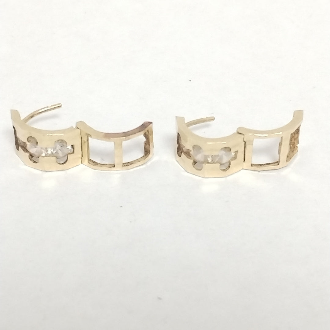 ARETES PAR ORO 14 K 3.5 GRMS (SEMINUEVO)