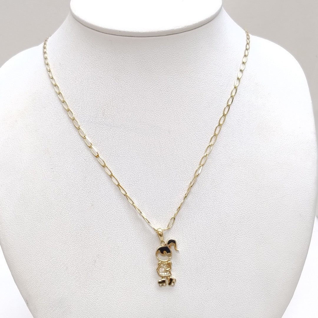 CADENA, DIJE ORO 14 K 6 GRMS (SEMINUEVO)