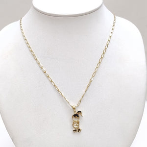 CADENA, DIJE ORO 14 K 6 GRMS (SEMINUEVO)