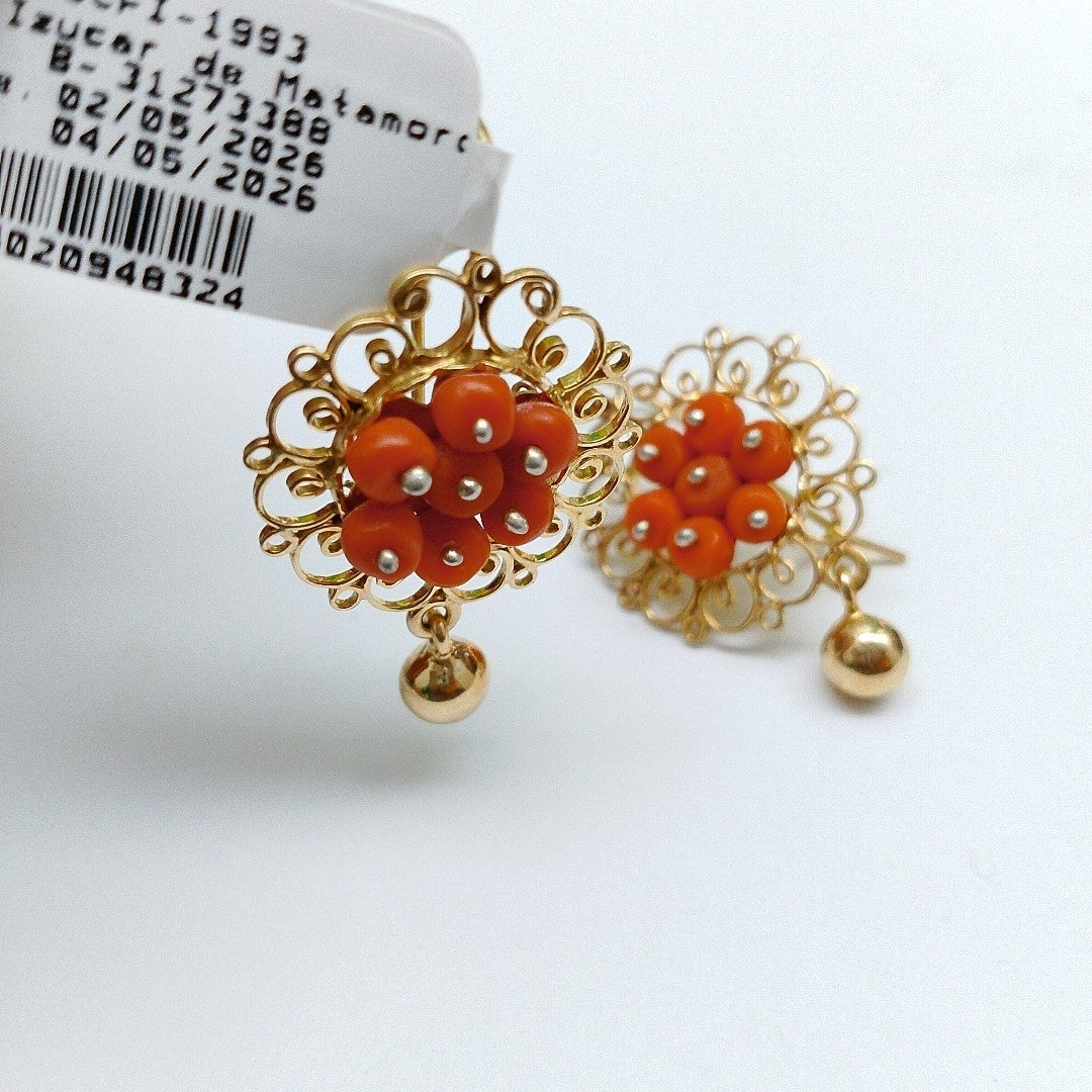 ARETES PAR ORO 14 K 7.9 GRMS (SEMINUEVO)