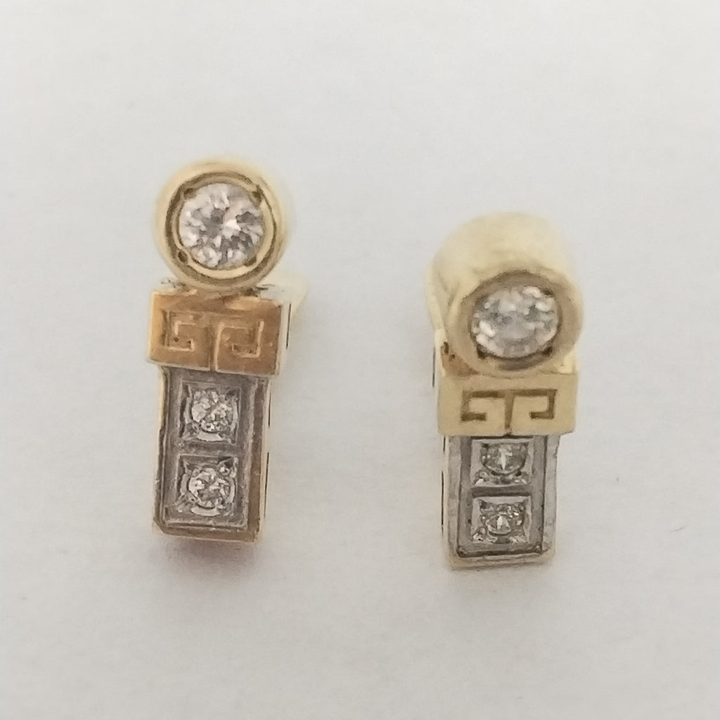 ARETES PAR ORO 14 K 4.7 GRMS (SEMINUEVO)