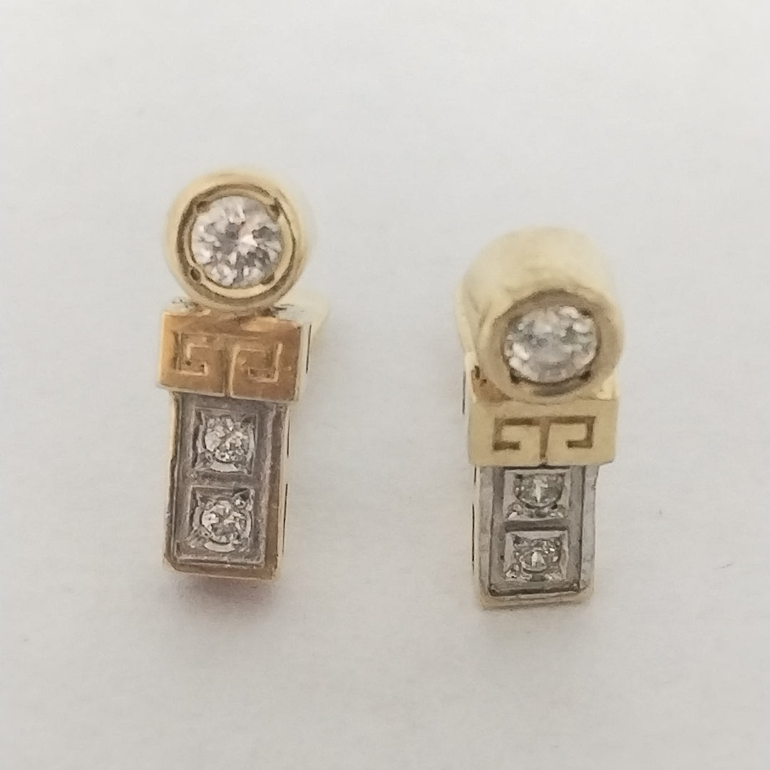 ARETES PAR ORO 14 K 4.7 GRMS (SEMINUEVO)