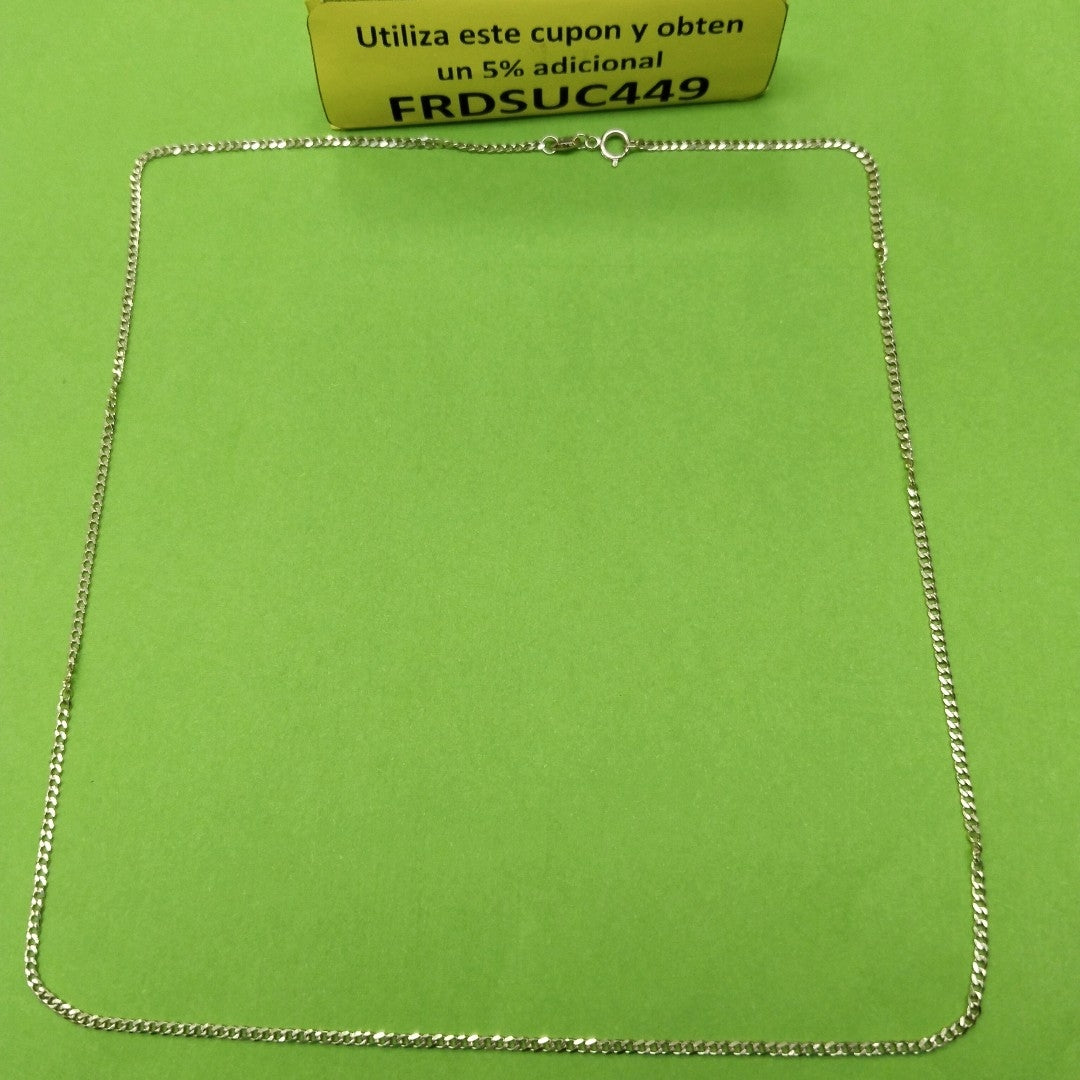 CADENAS TEJIDO BARBADA ORO 10K 55 CM 3.8 GR (NUEVO)