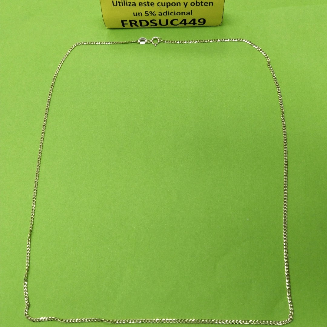 CADENAS TEJIDO BARBADA ORO 10K 60 CM 4.1 GR (NUEVO)