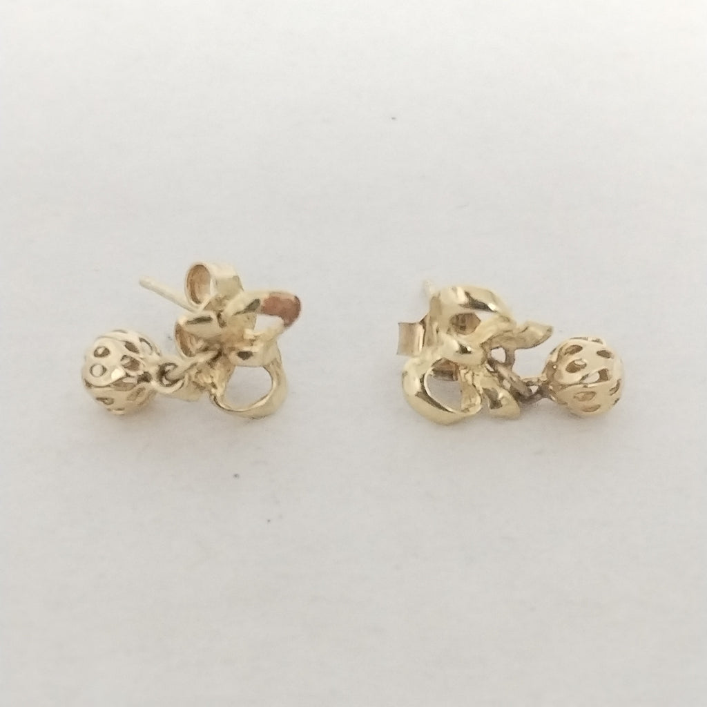 ARETES PAR ORO 14 K 1.5 GRMS (SEMINUEVO)