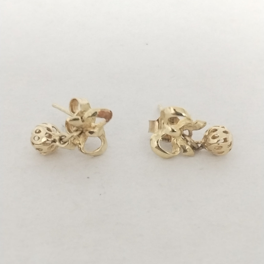 ARETES PAR ORO 14 K 1.5 GRMS (SEMINUEVO)