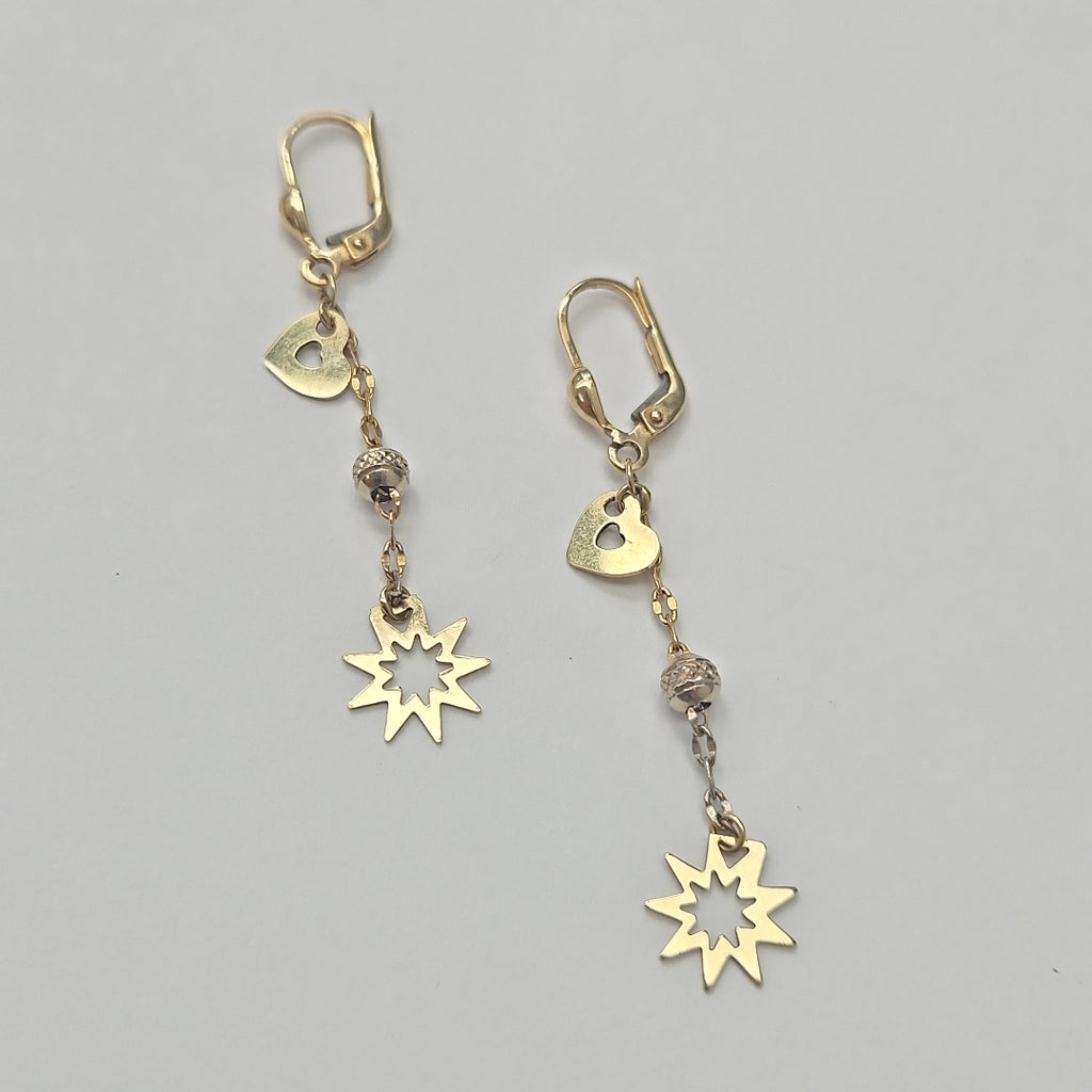 ARETES PAR ORO 14 K 2.3 GRMS (SEMINUEVO)