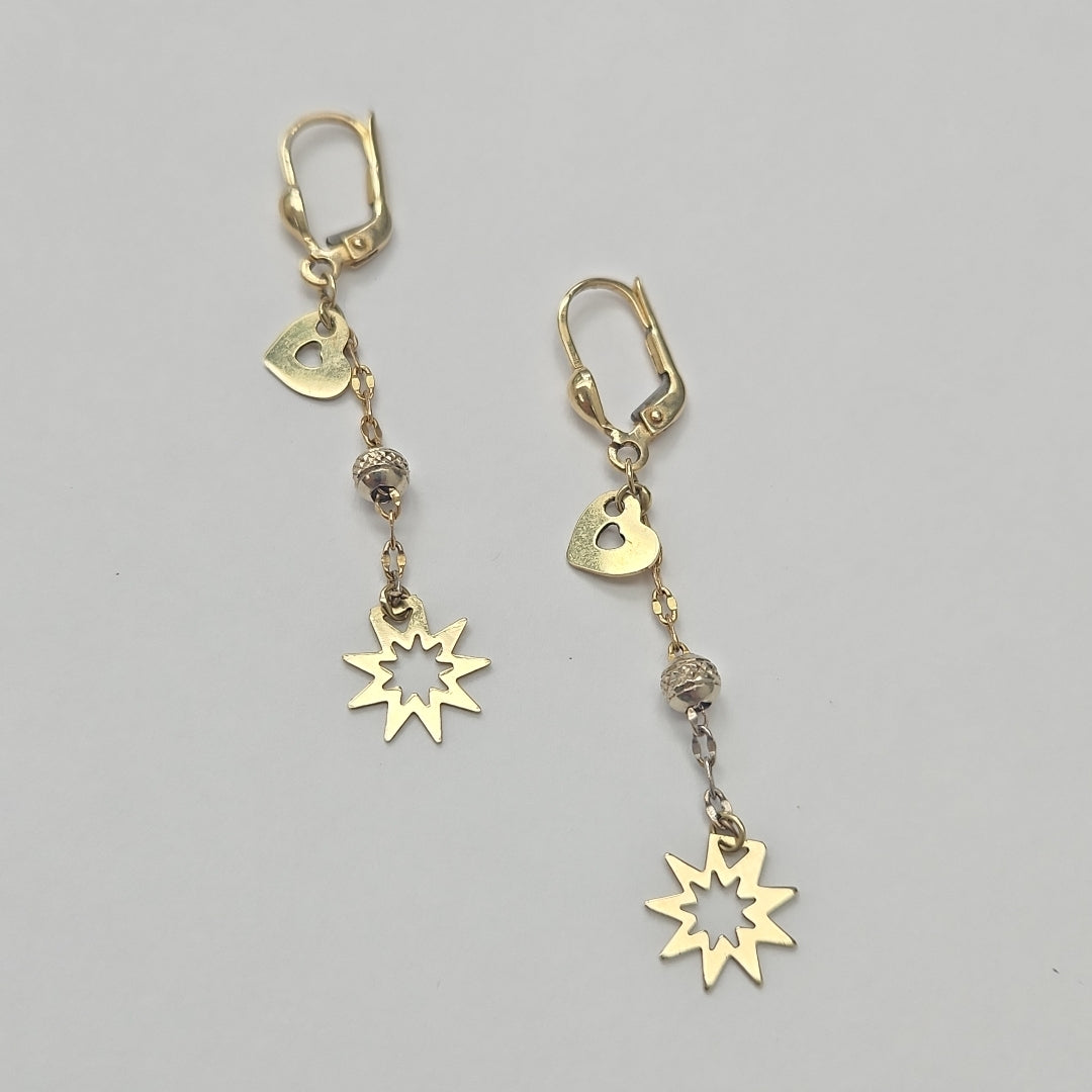 ARETES PAR ORO 14 K 2.3 GRMS (SEMINUEVO)