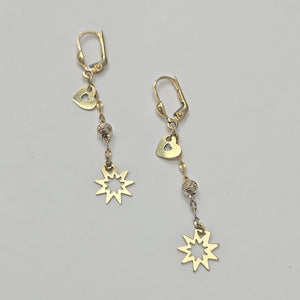 ARETES PAR ORO 14 K 2.3 GRMS (SEMINUEVO)