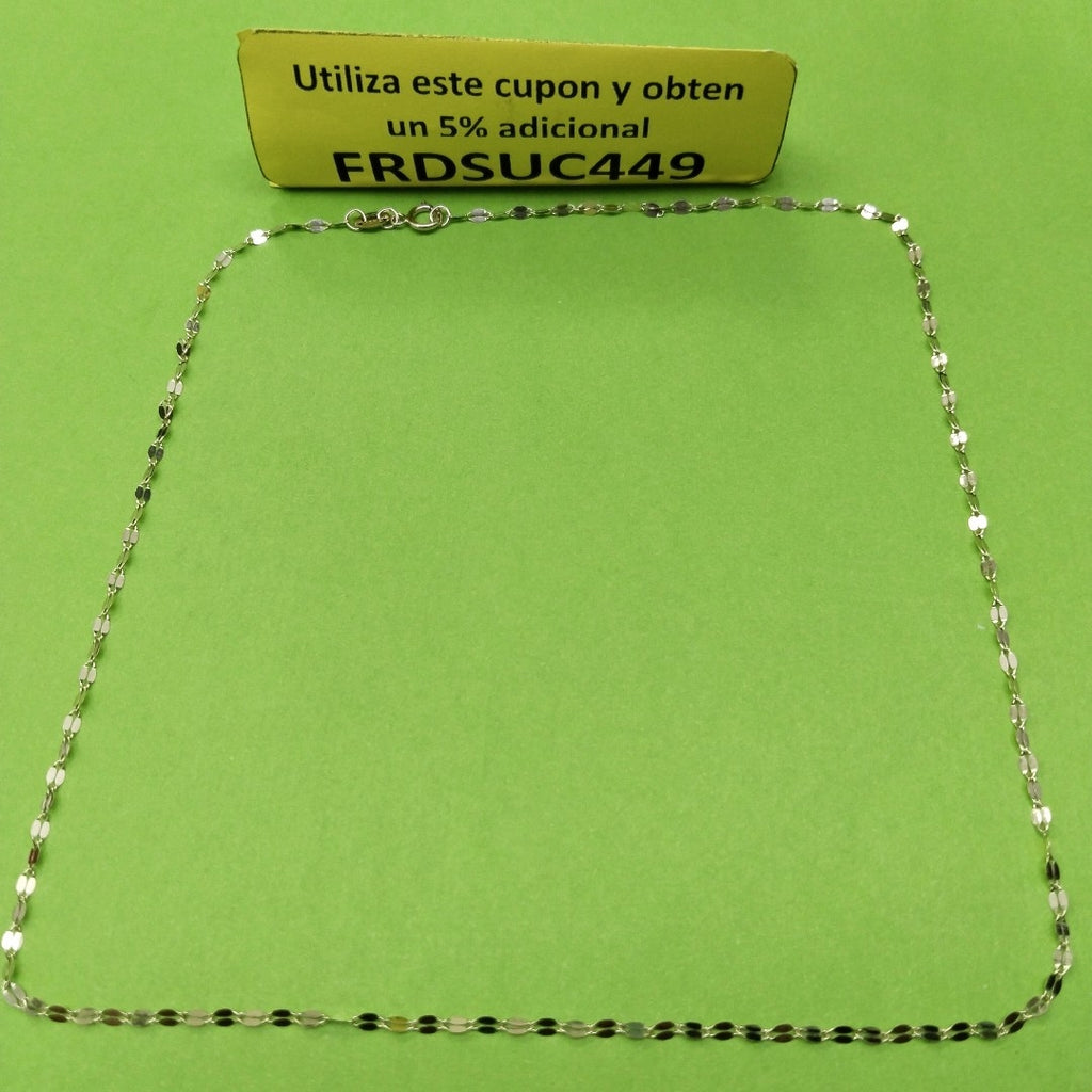 CADENAS TEJIDO ESPECIAL ORO 10K 40 A 45 CM 0.9 GR (NUEVO)