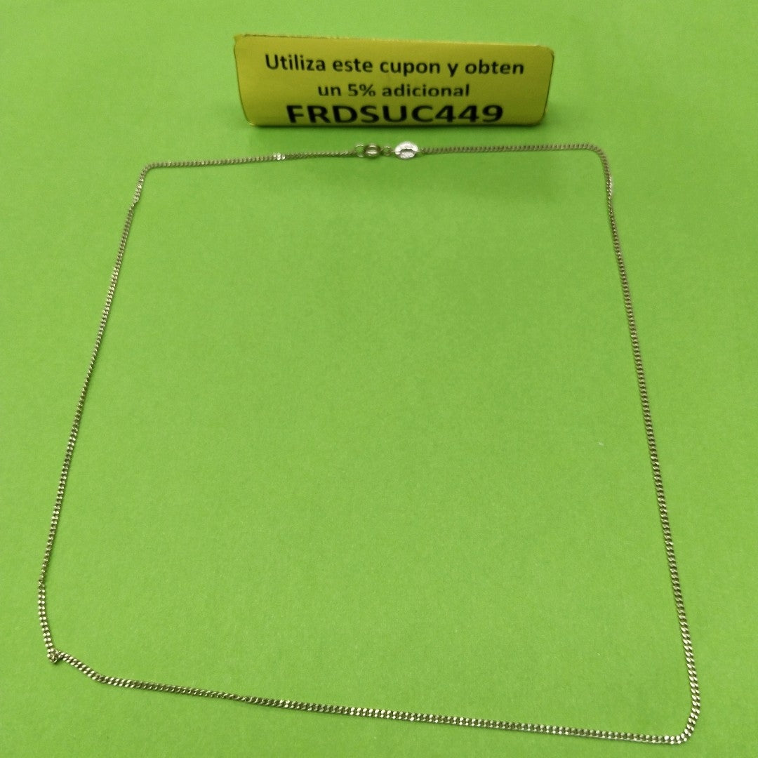 CADENAS TEJIDO BARBADA ORO 10K 50 CM 2.7 GR (NUEVO)