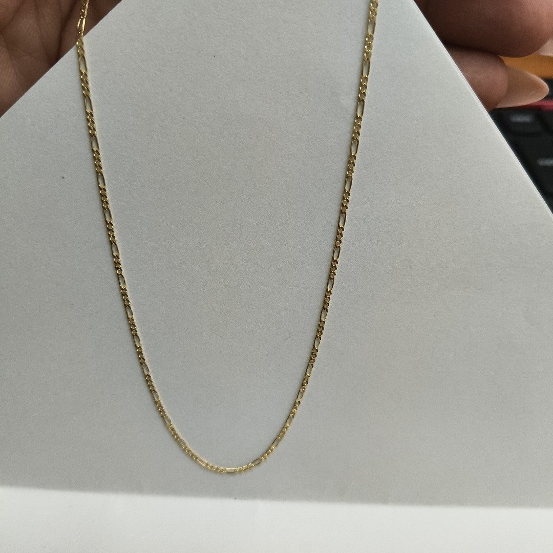 CADENAS TEJIDO 3X1 ORO 14K 55 CM 2.4 GR (NUEVO)