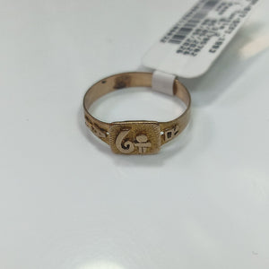ANILLO DE GRADUACIÓN ORO 8 K 1.6 GRMS (SEMINUEVO)