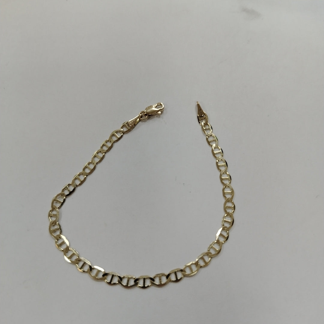 PULSERAS TEJIDO MARINERA ORO 14K 18 CM 2.9 GR (NUEVO)