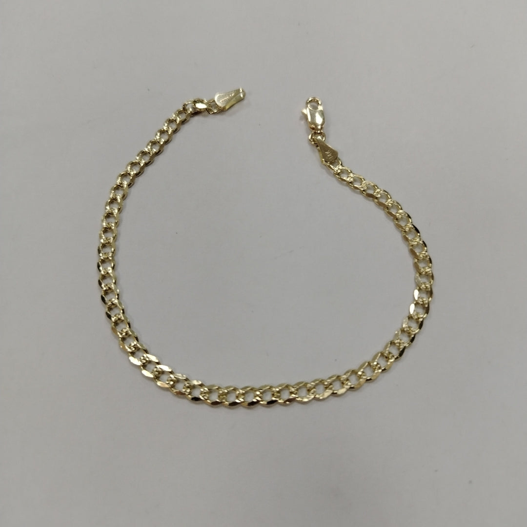 PULSERAS BARBADA ORO 14K 21 CM 5.2 GR (NUEVO)